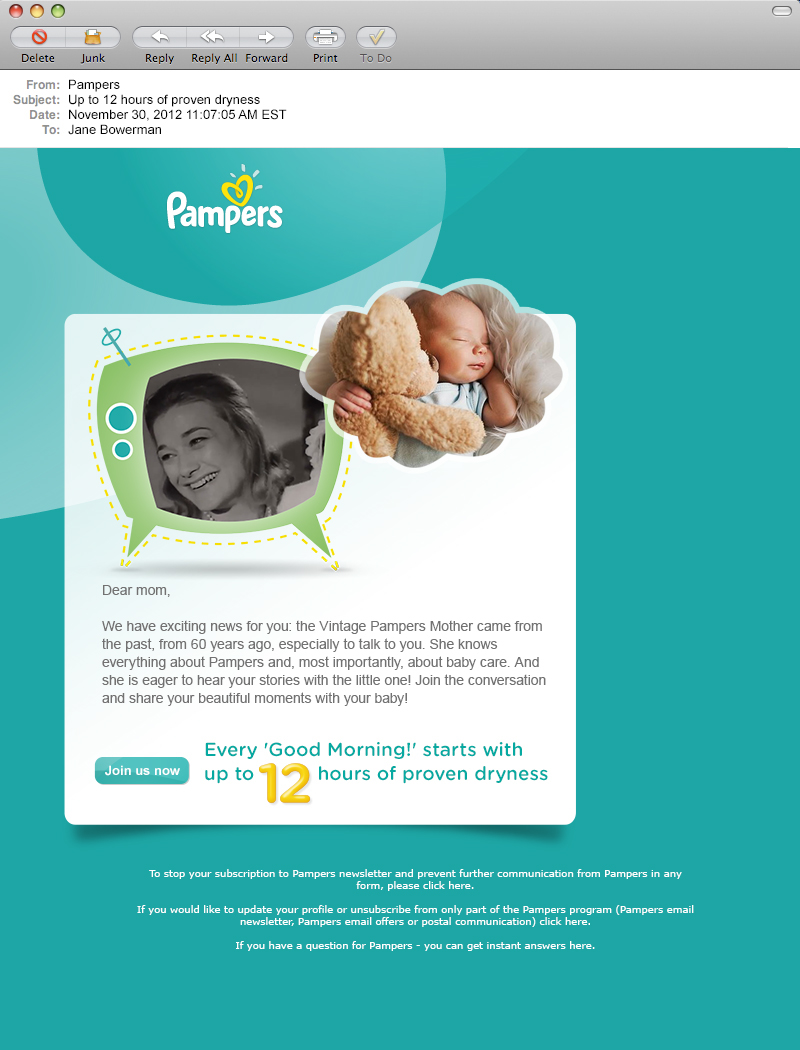 pampers newsletter