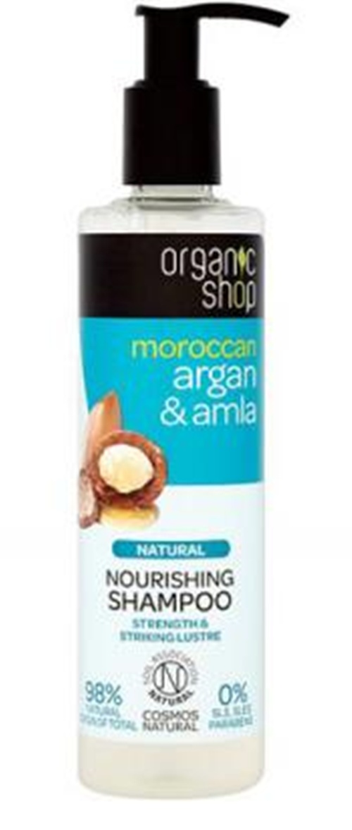 organic shop odżywczy szampon argan & amla