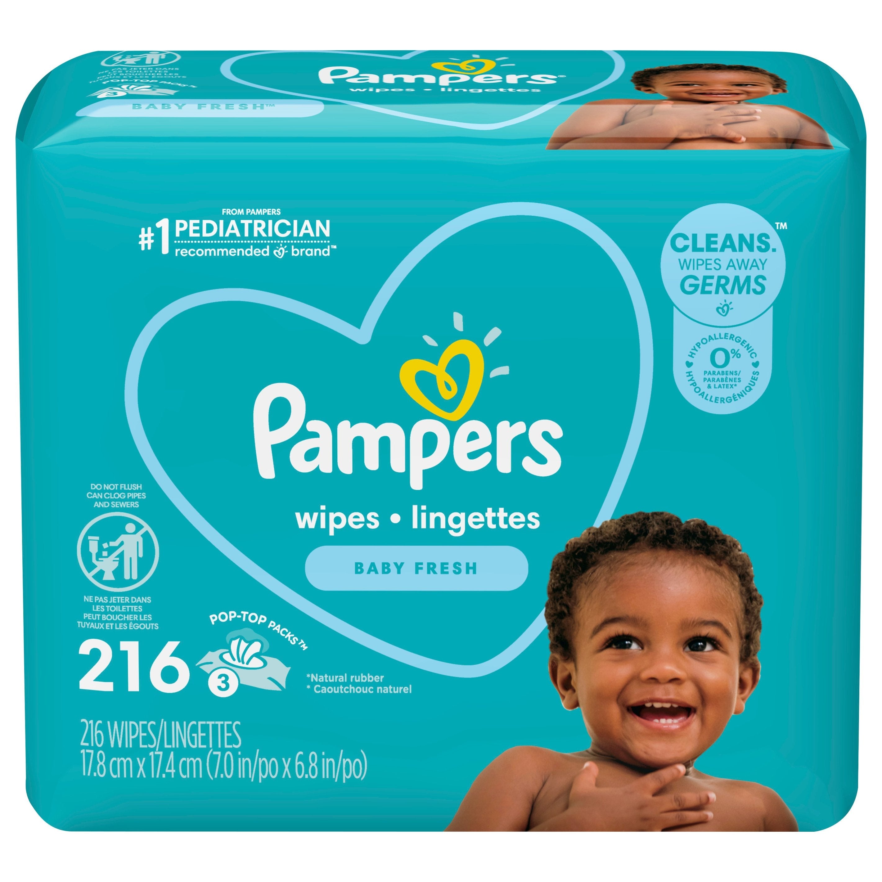 fresh clean pampers 4 pak