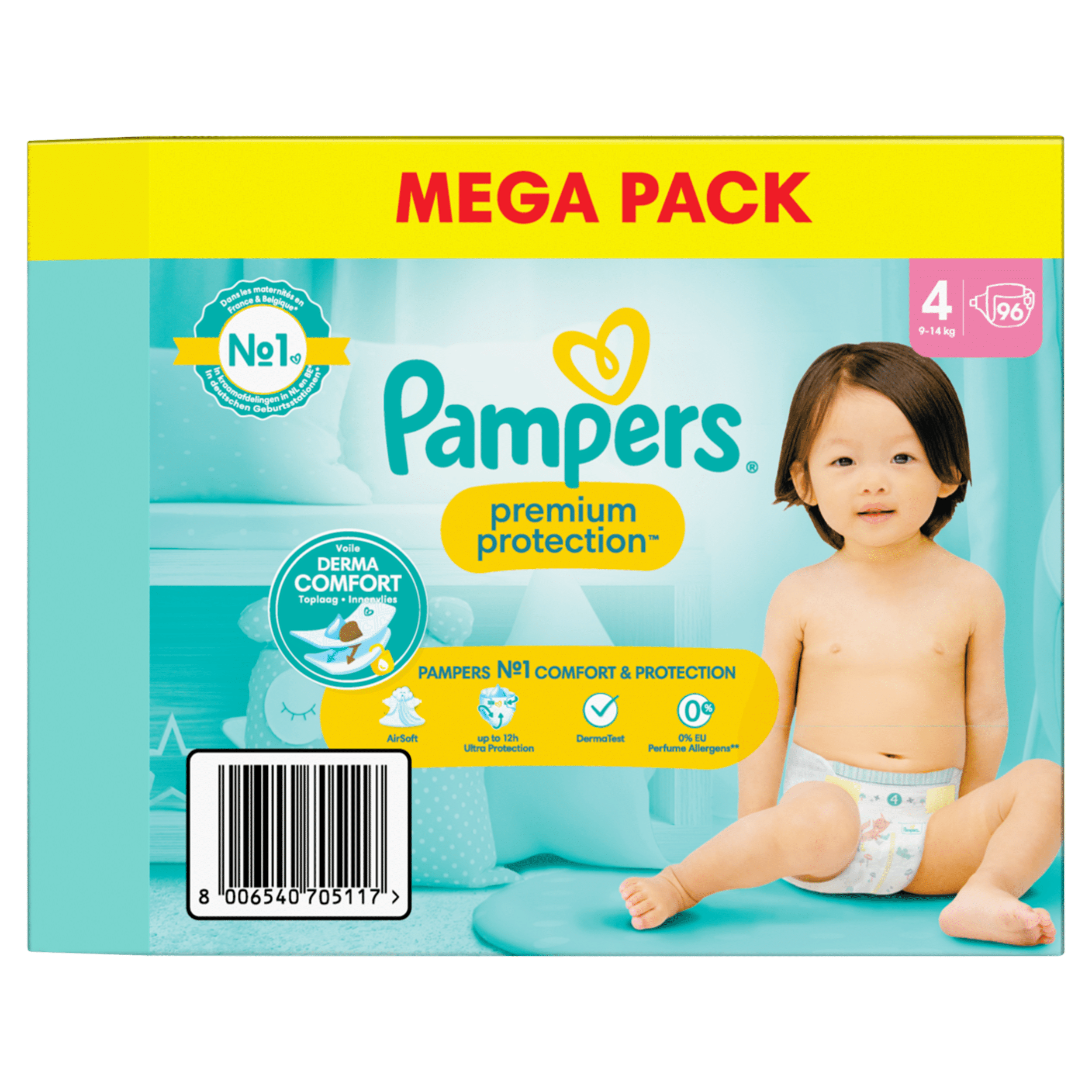 mega pack pampers 4