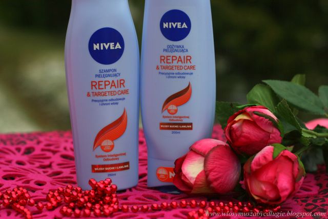 nivea szampon care and repaire