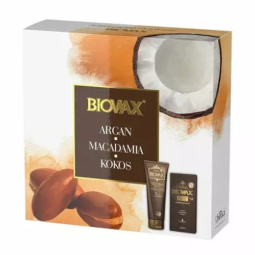 argan makadamia kokos biovax szampon