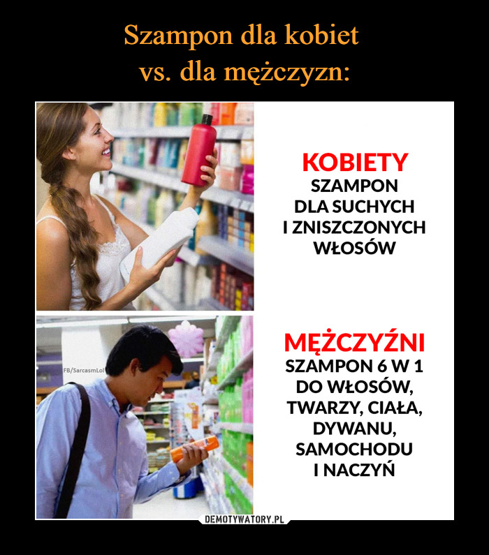 szampon dla mezczyzn mem