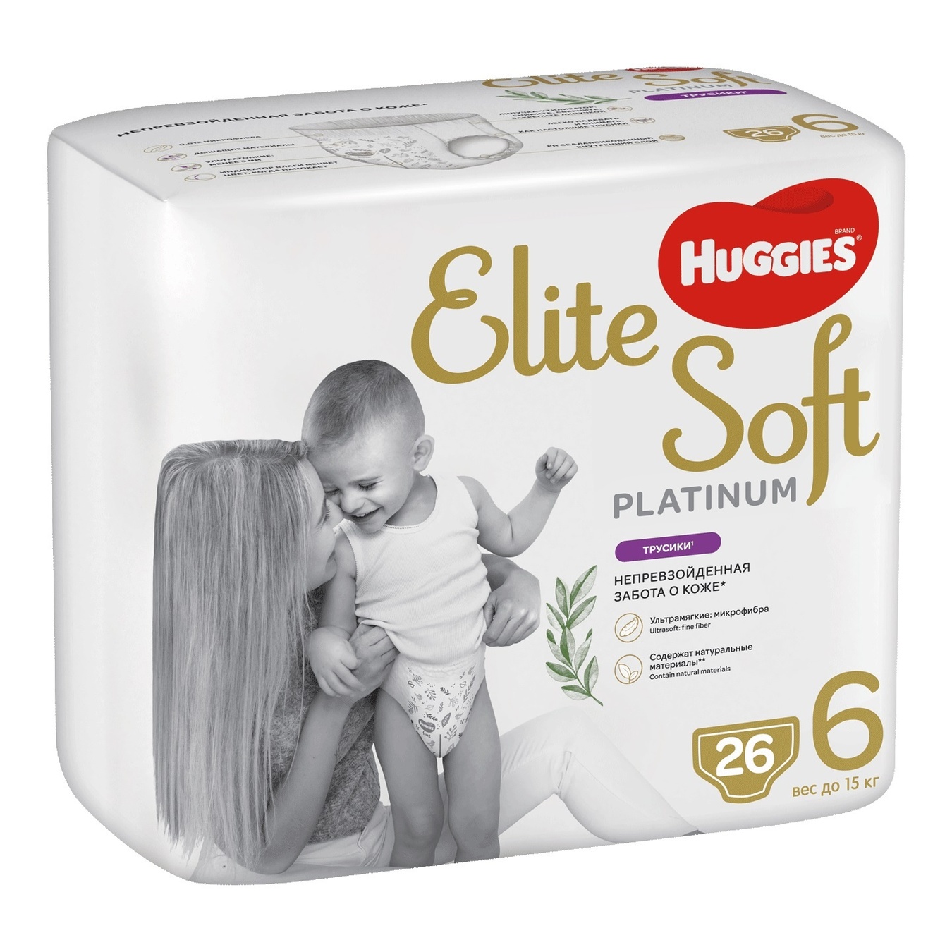 huggies elite soft трусик 6