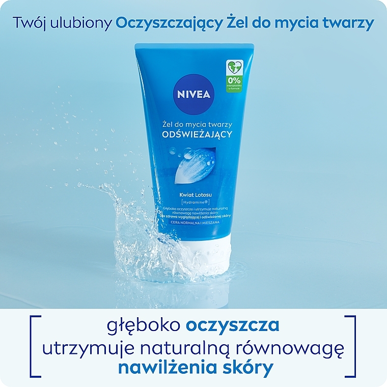 nivea aqua effect pianka do mycia twarzy