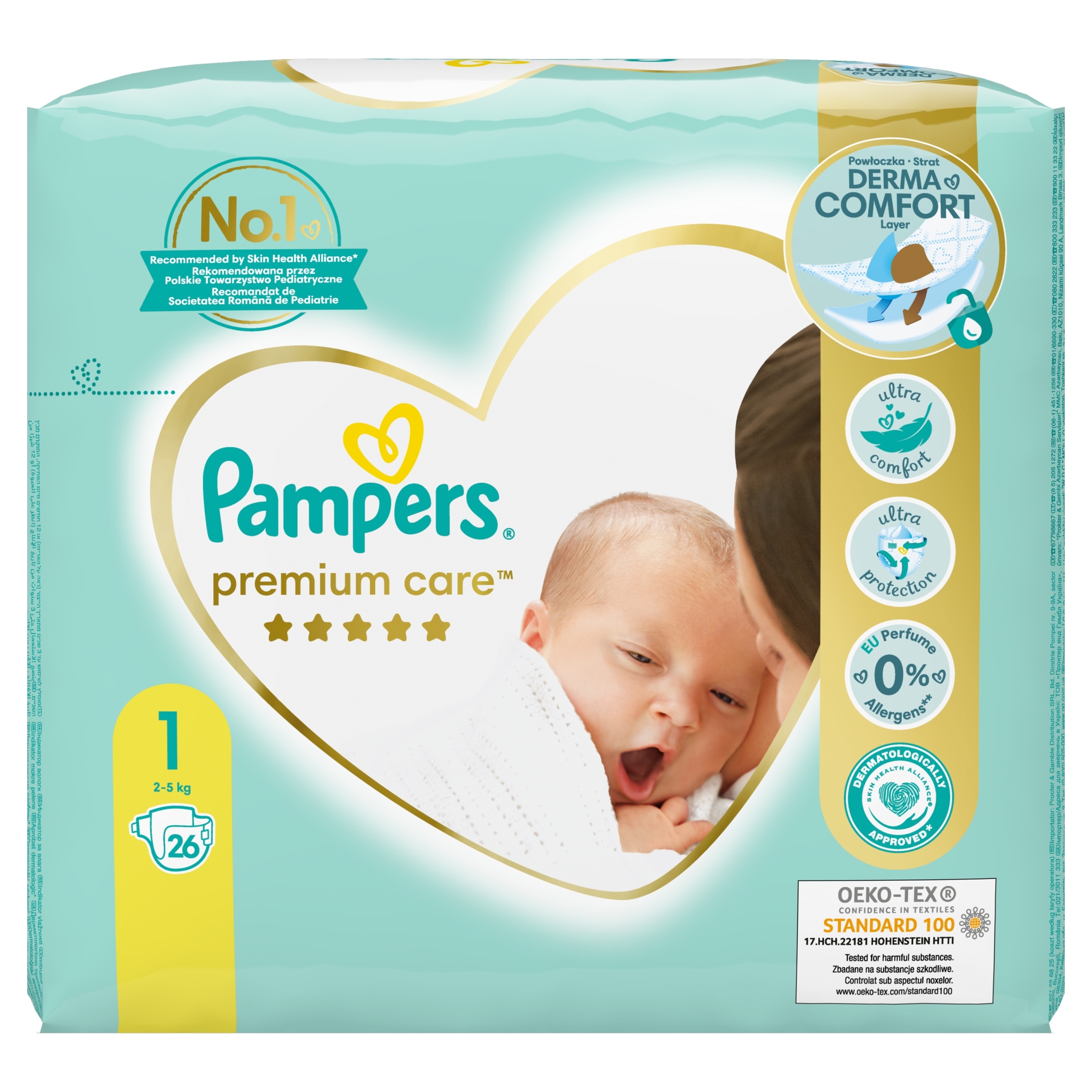 pampers 1 ile sztuk