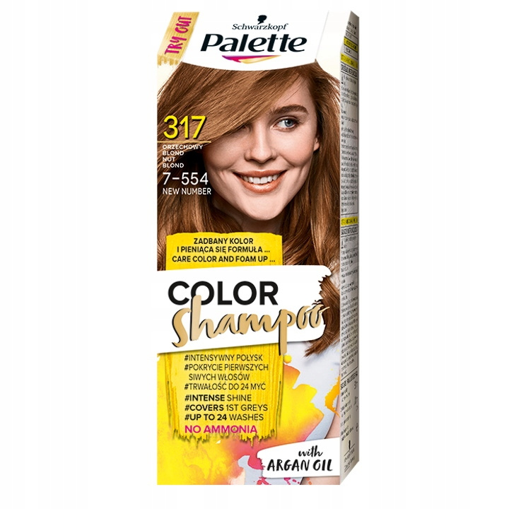 palette szampon koloryzujący orzechowy blond saszetk