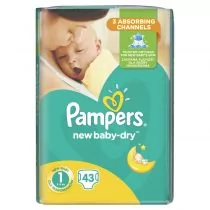 pampers new baby dry 1 newborn pieluchy 2-5 kg