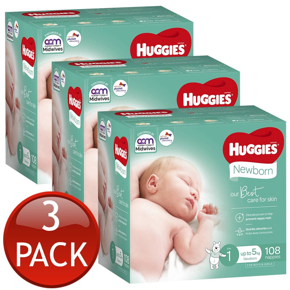 huggies newborn nappies size 0 ebay