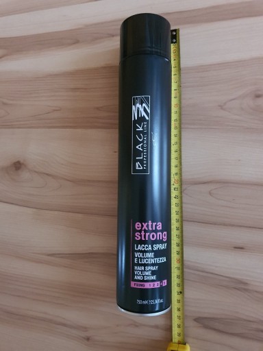 morfose lakier extra strong do włosów czarny salon finish 750ml