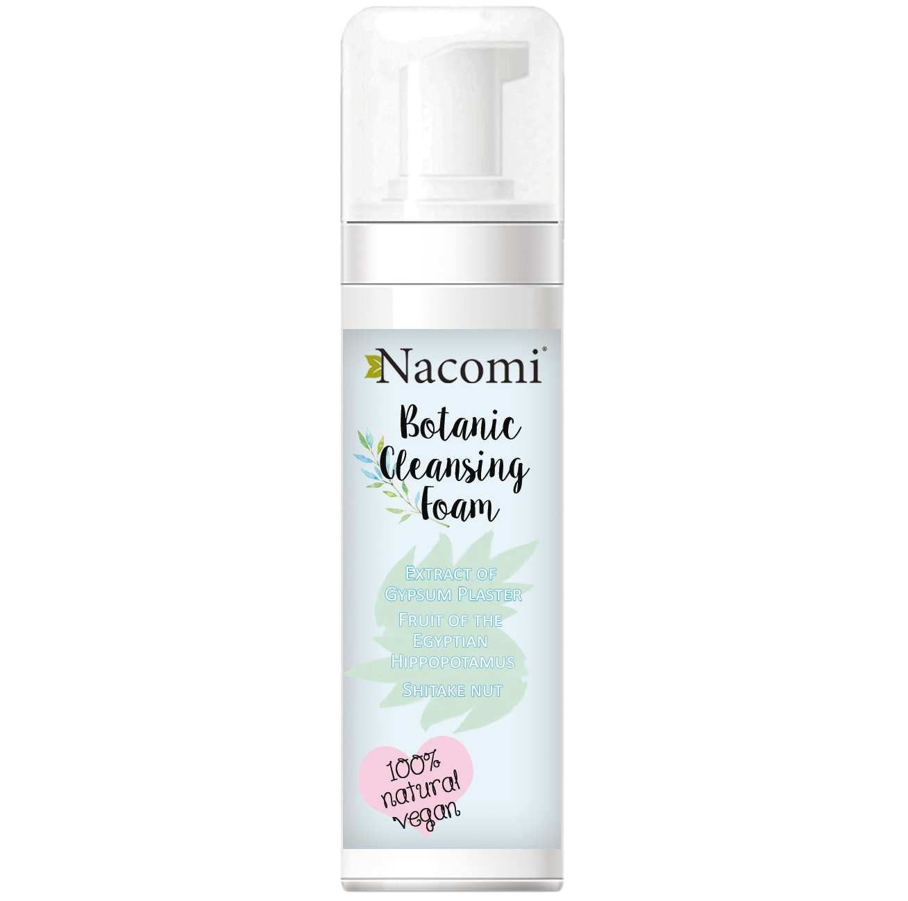 nacomi botanic cleansing foam botaniczna pianka myjąca do twarzy