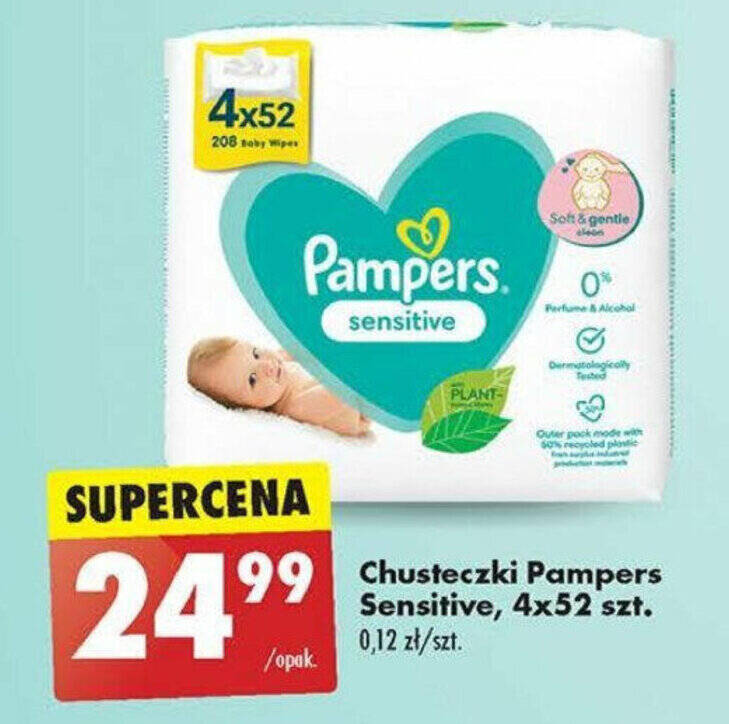 biedronka chusteczki nawilżane pampers