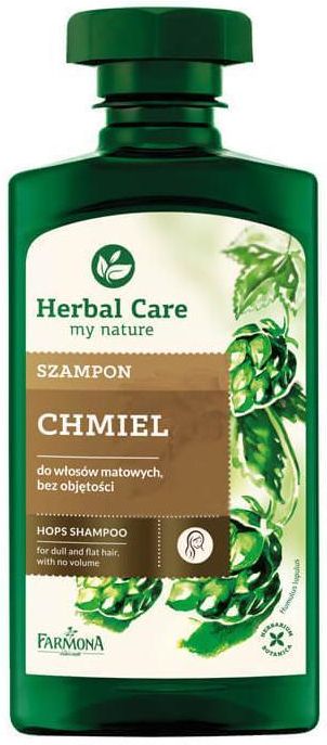 farmona herbal care szampon do włosów matowych bez objętości chmiel