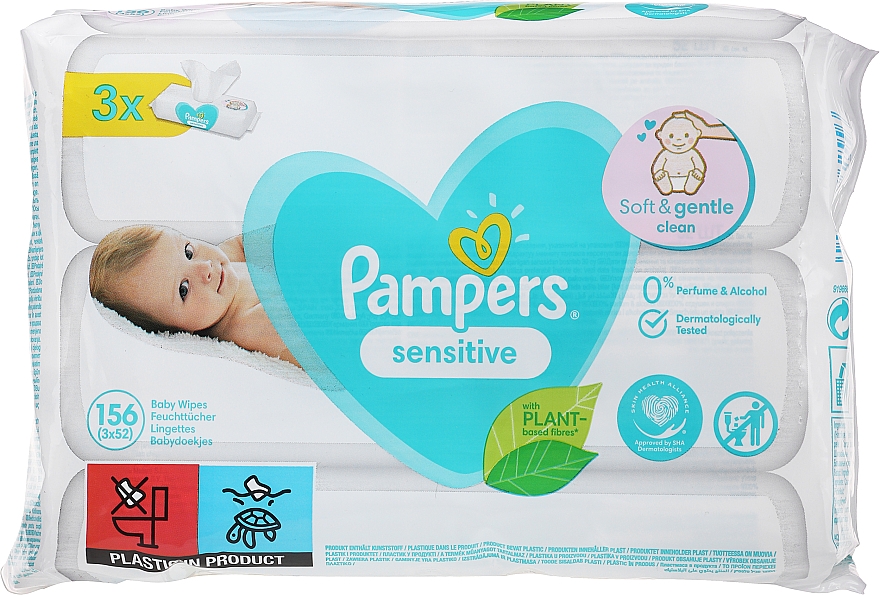 chusteczki pampers sensitive wipes