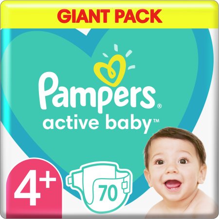 pampers 70 pack size 4 plus