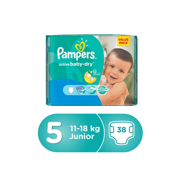 pampers active baby dry junior