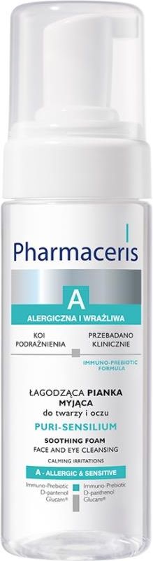 pharmaceris a puri-sensilium łagodząca pianka myjąca do twarzy i oczu