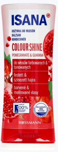 isana colour shine odżywka do włosów połysk koloru