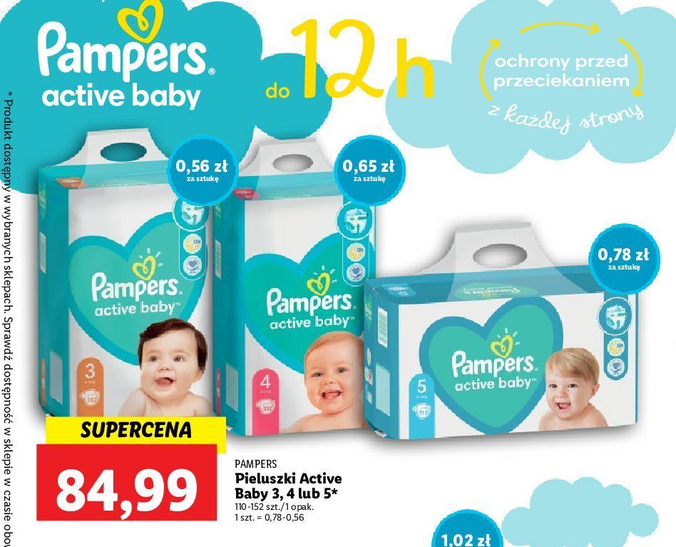 pieluchy pampers 4 lidl