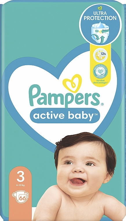 pampers active baby 3 68 szt