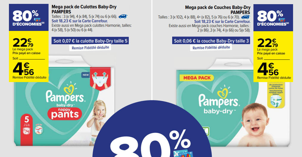 promotion couches pampers