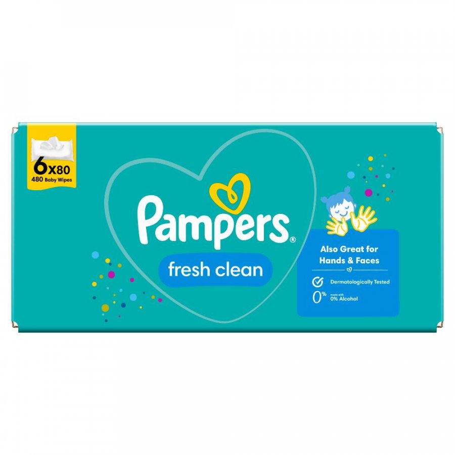 chusteczki pampers 6 pak