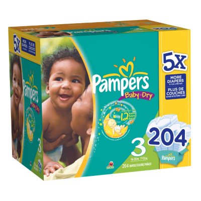 204 sztuk pampers 3