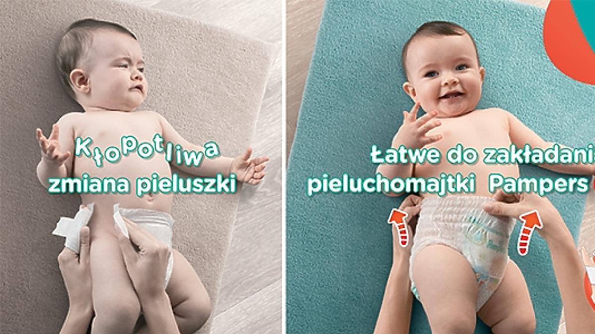 chłopak założył chłopakowi pampers