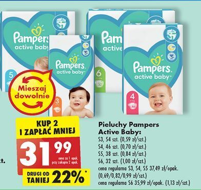 pampers 4 78 szt cena biedronka