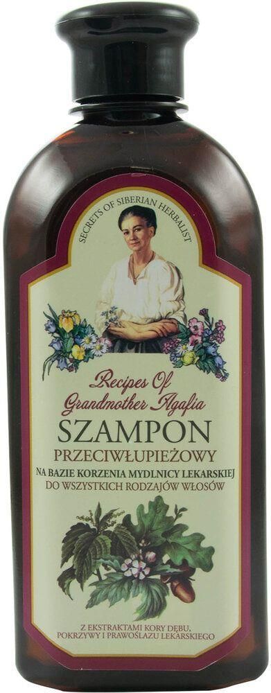 babuszka agafia szampon do włosów przeciwłupieżowy ziołowy czarny 350 ml