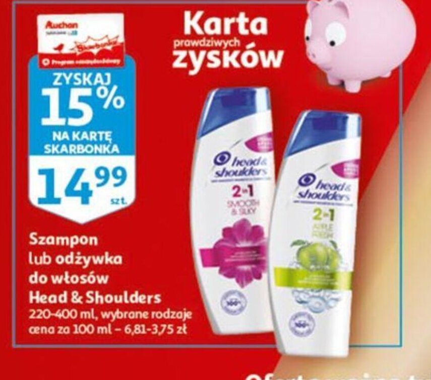 auchan head shoulders szampon