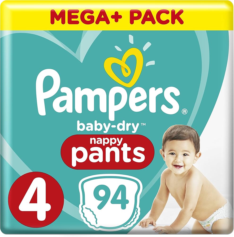 pampers mega paka 94 szt beby-dry pants 4