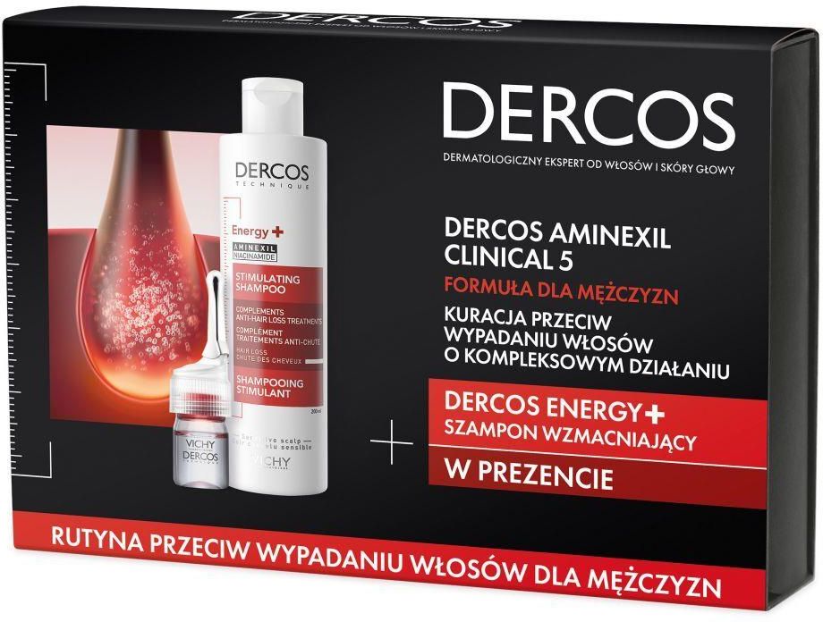 vichy dercos szampon wzmacniający z aminexilem men