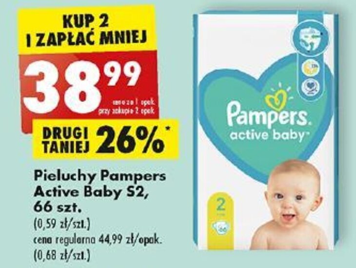 pampers active dry biedronka