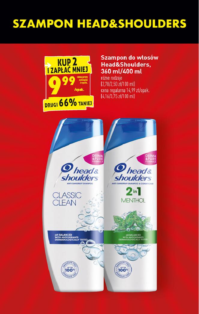 szampon head and shoulders biedronka