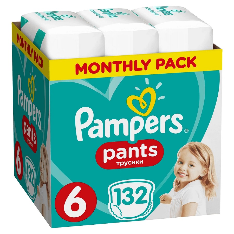 pampers pieluchomajtki extra large pants 6 15+ kg 44 szt