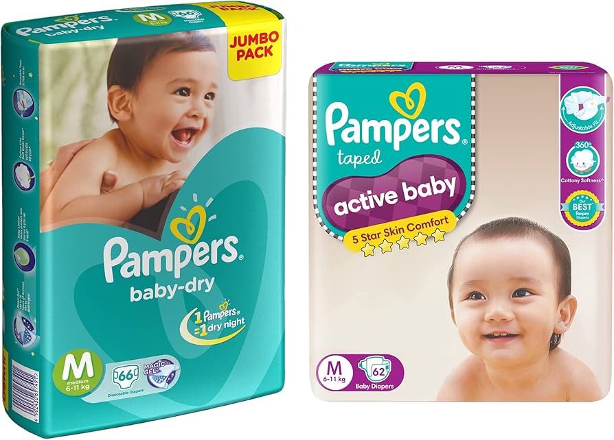 pampers active baby 3 62 szt