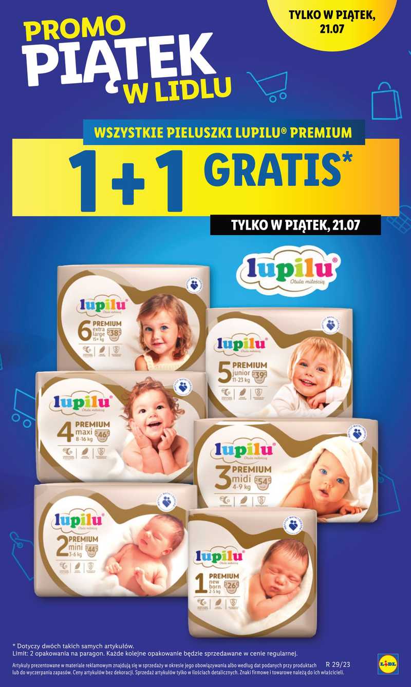 lidl oferta pieluchy