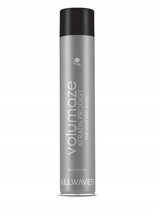 allwaves volumaze lakier do włosów z keratyną 750ml