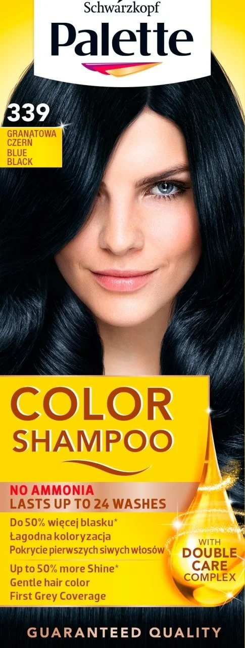 palette color shampoo szampon koloryzujący 339 granatowa czerń