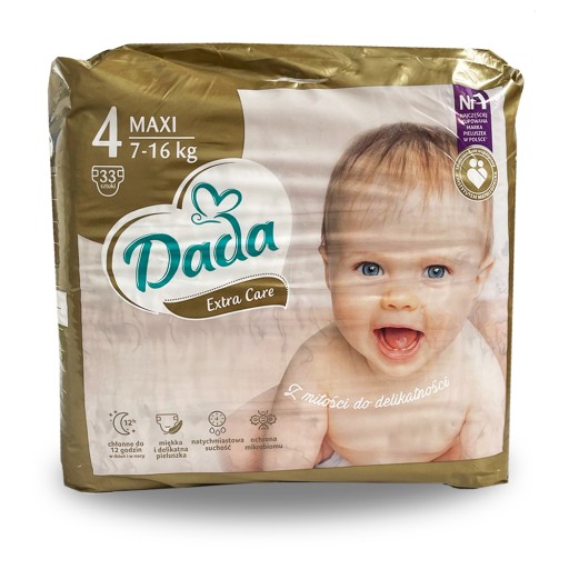 pieluchy dada maxi 4 plus pudelko cena