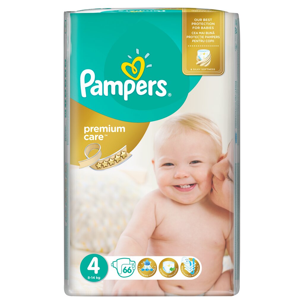 pampers premium care 4 66 sztuk