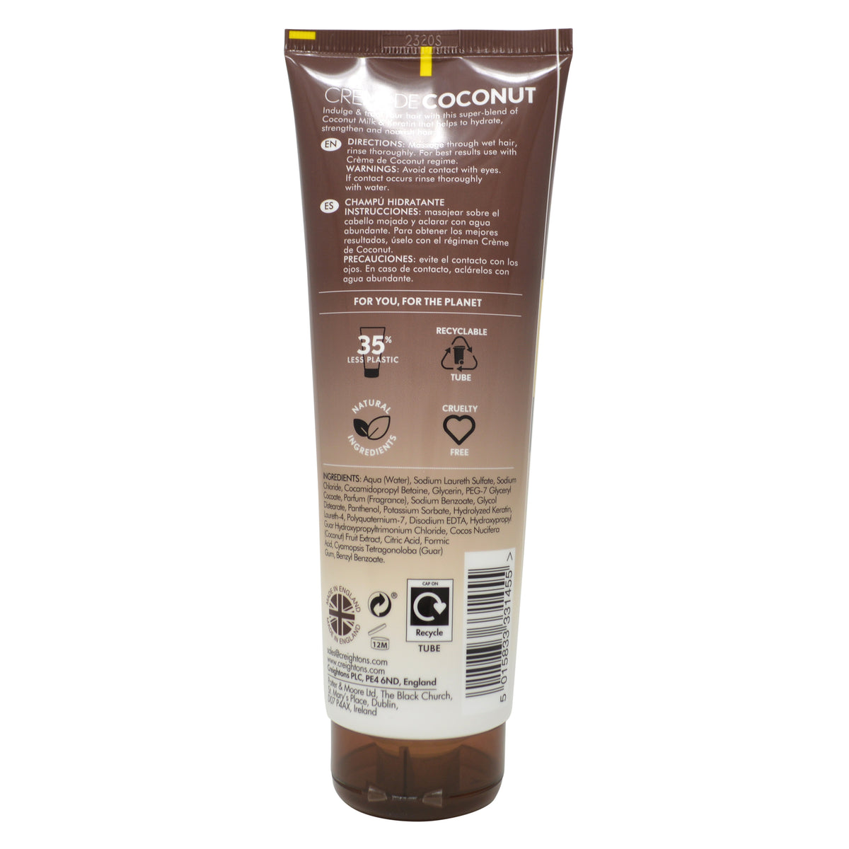 szampon creightons creme de coconut keratin opinie