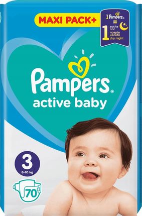 pampers active baby-dry pieluchy 3 midi 5-9 kg 74 szt