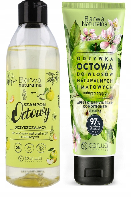 barwa naturalna szampon do włosów octowy oczyszczający