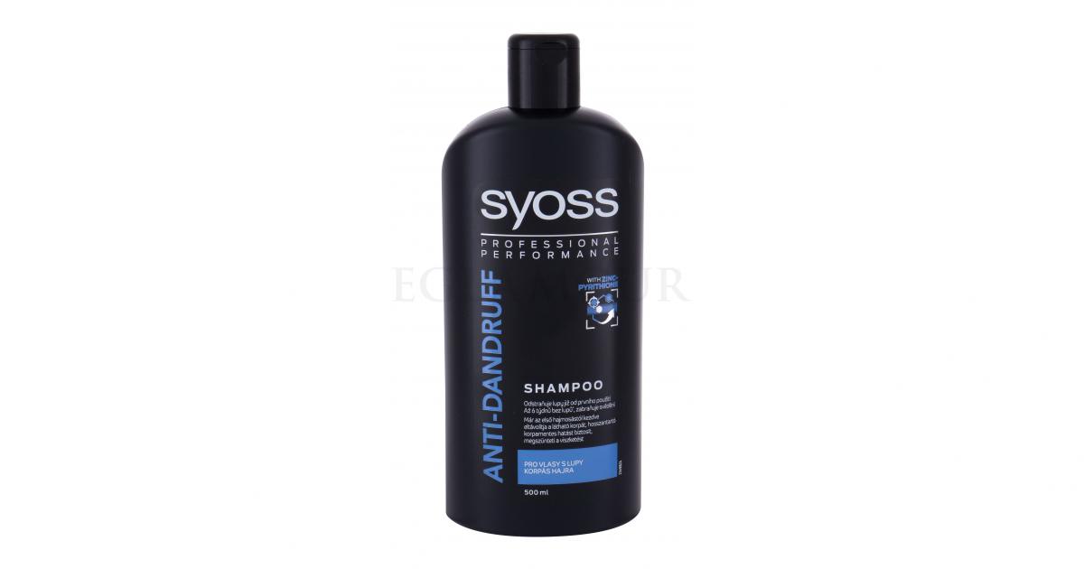 syoss anti-dandruff szampon do włosów 500 ml