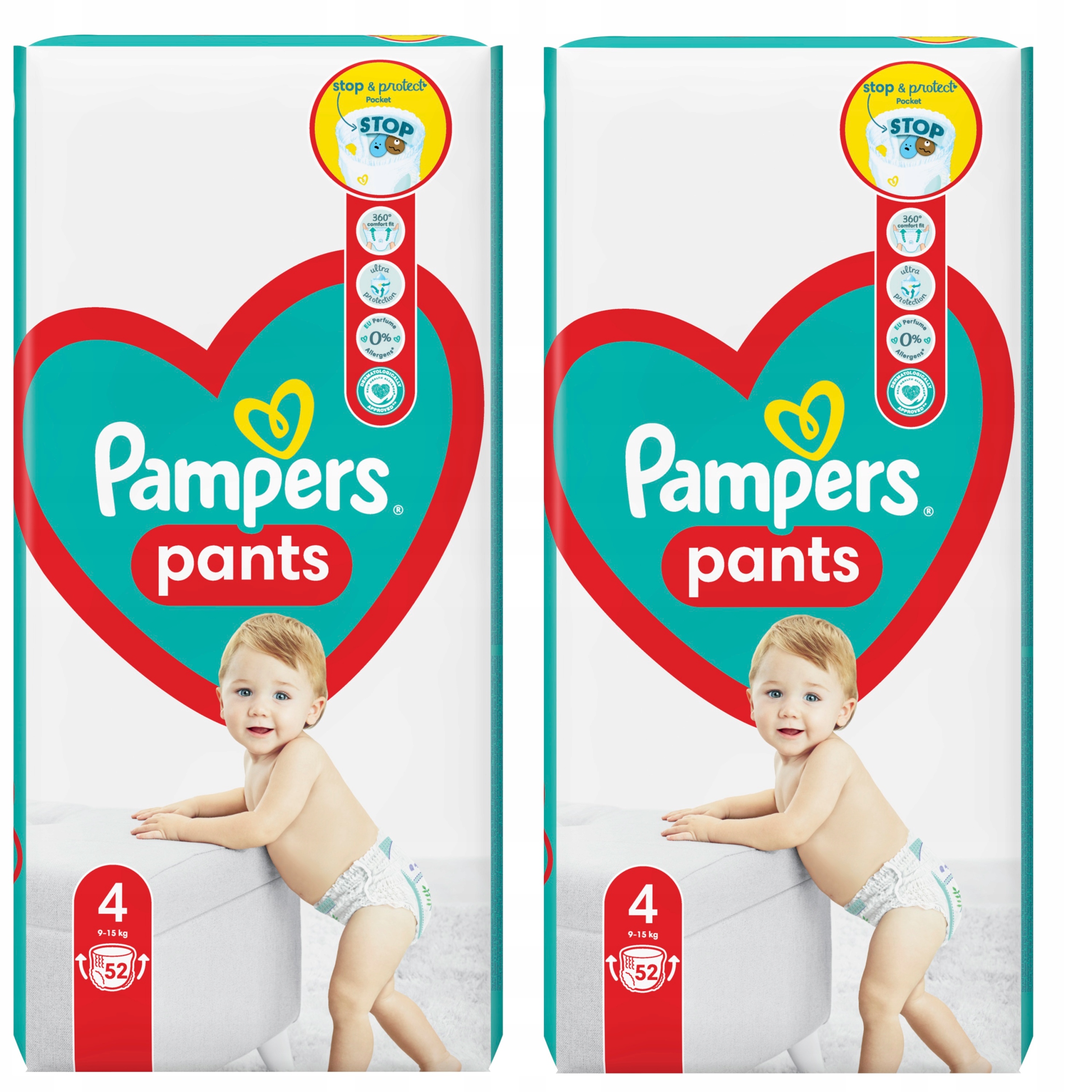 pieluchomajtki pampers 4 maxi 100 sztuk