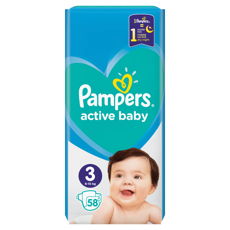 pampers 4 58 sztuk