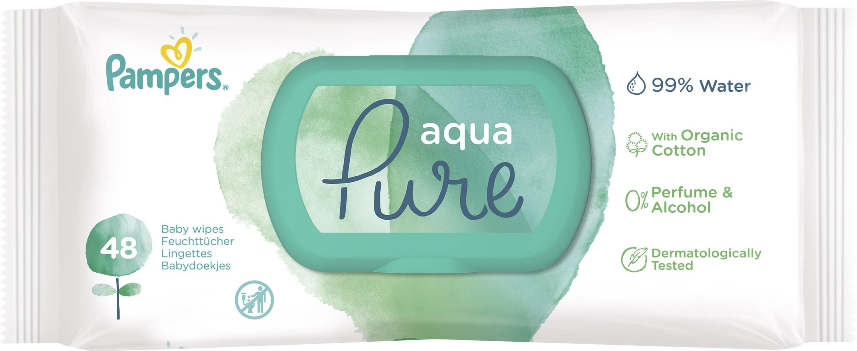 chusteczki pampers aqua pure ceneo