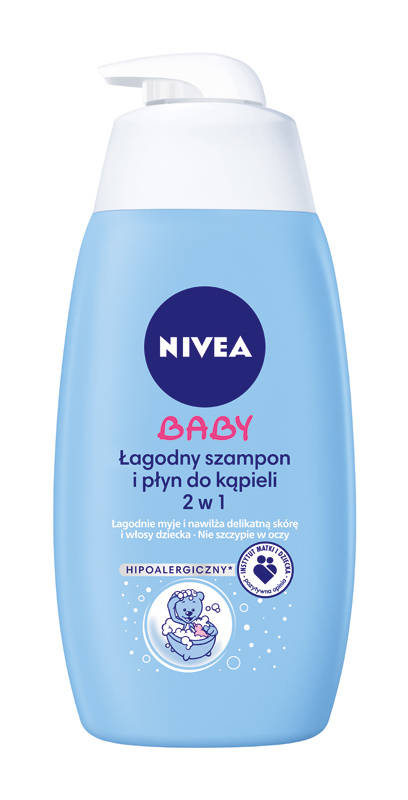 nivea baby łagodny szampon i płyn do kąpieli 2w1